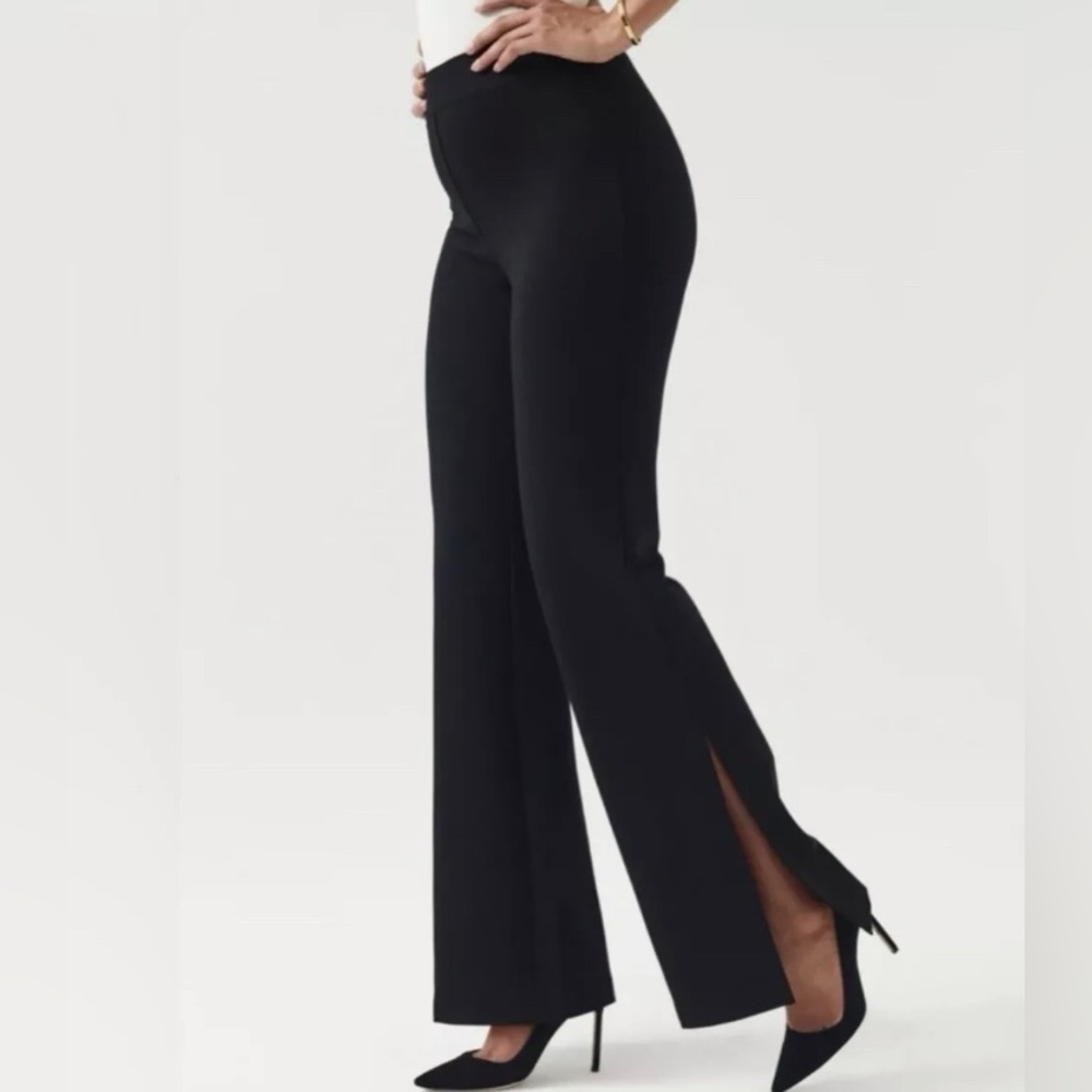 SPANX Black Wide Leg Pants High Waisted